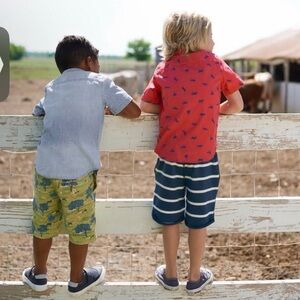 Striped Matilda Jane Shorts